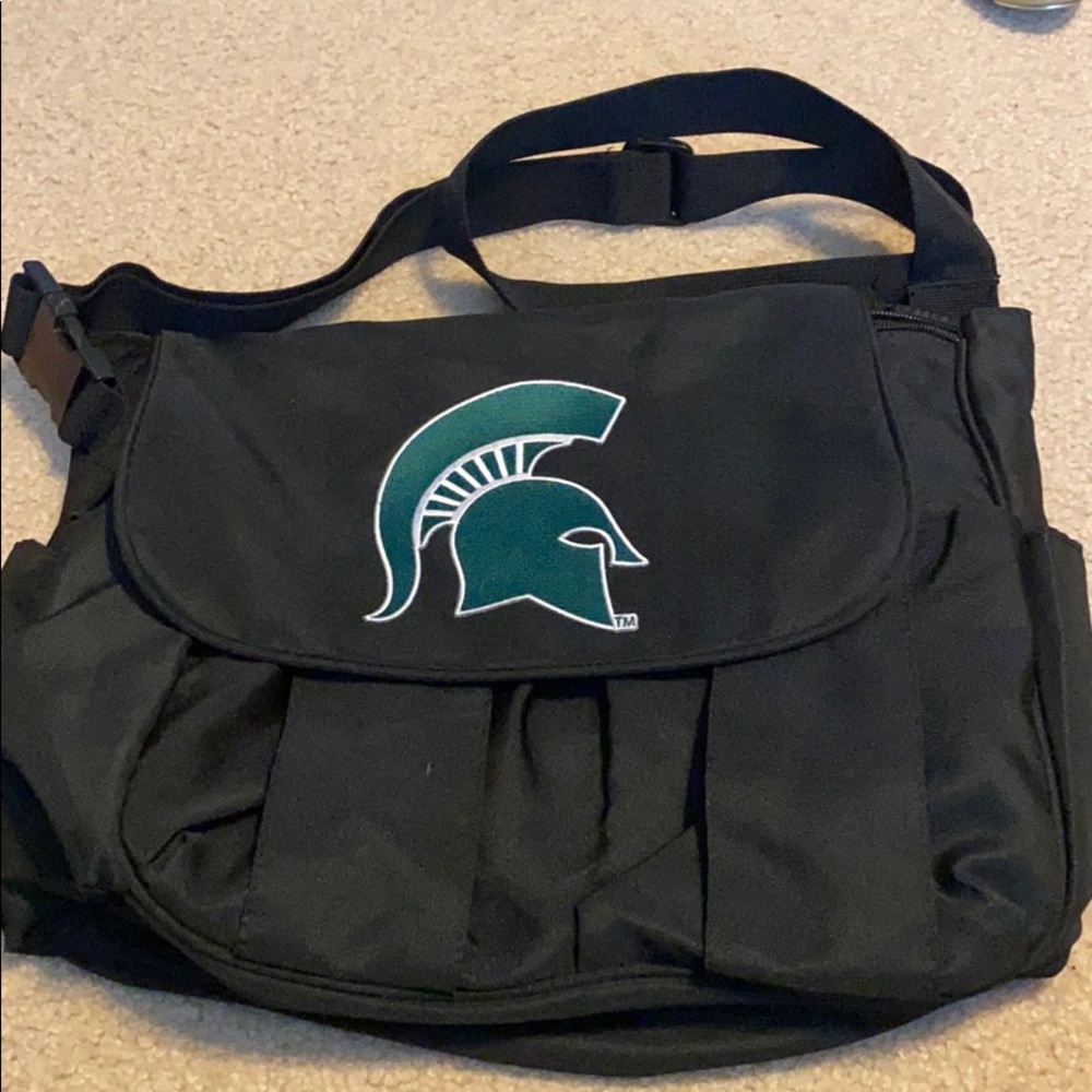 Michigan State diaper bag